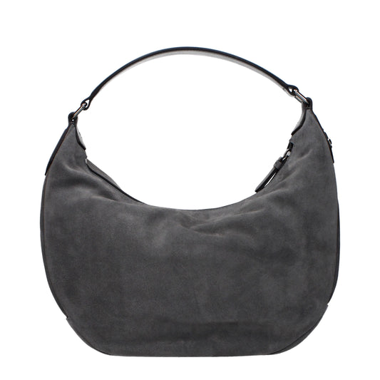 Jimmy Choo Gray Leather Shoulder Bag Jimmy Choo