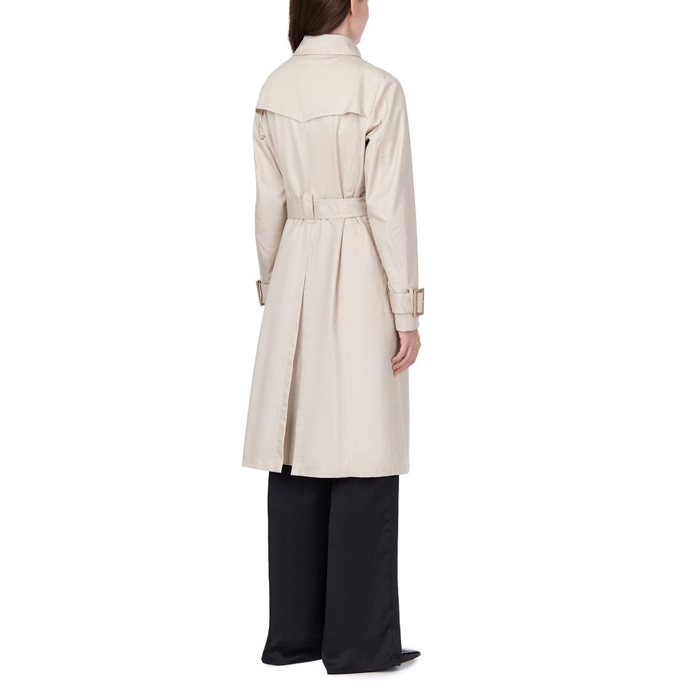 Herno White Cotton Coat Herno