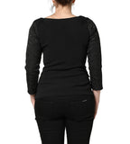 Dolce & Gabbana Black Button Fastening Lace Trimmed Blazer Jacket