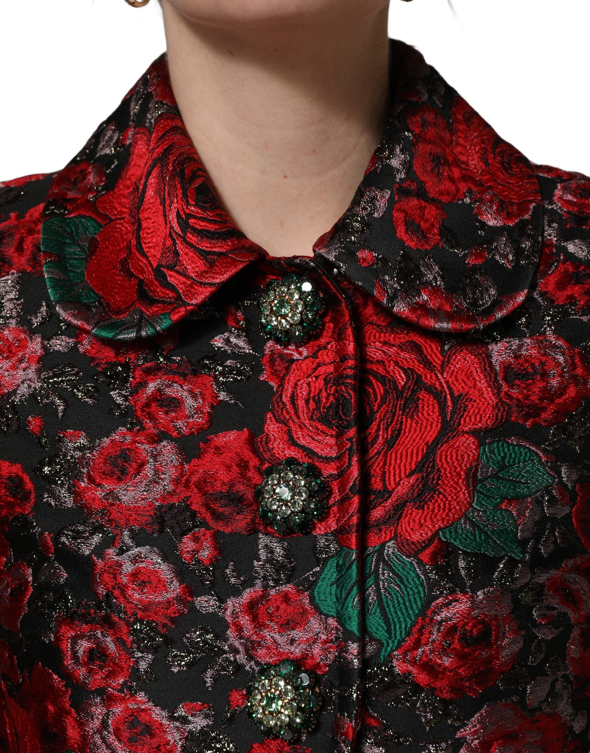 Dolce & Gabbana Multicolor Floral Brocade ButtonBlazer Jacket