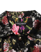 Dolce & Gabbana Multicolor Floral Brocade Blazer Jacket