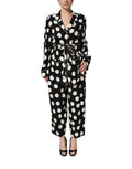 Dolce & Gabbana Black White Polka Dot Pajama 2 Piece Set Sleepwear