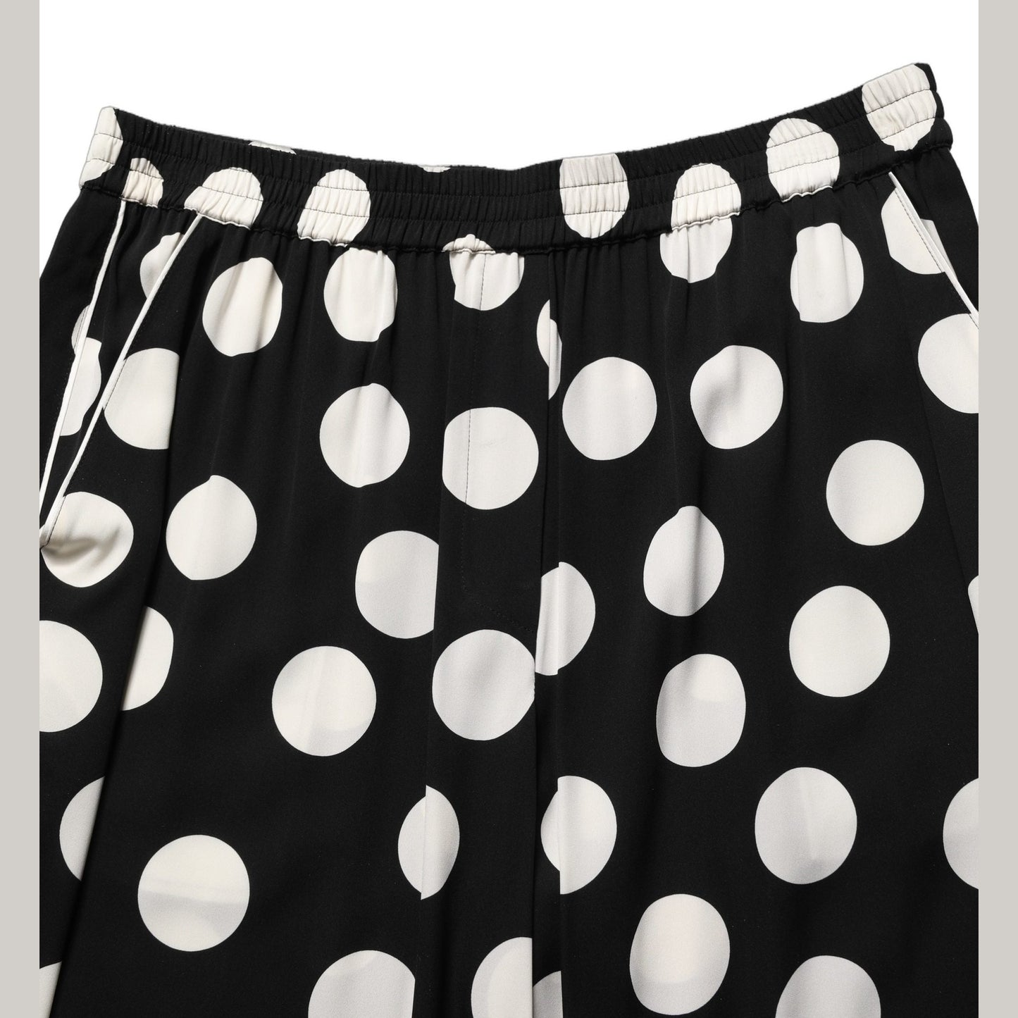 Dolce & Gabbana Black White Polka Dot Pajama 2 Piece Set Sleepwear