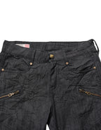 PLEIN SUD Black Cotton Mid Waist Skinny Denim Jeans