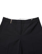 Peserico Black Skinny Mid Waist Chino Women Trouser Pants