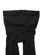 Dolce & Gabbana Black Nylon Tartan Pattern Tights Stockings Socks - Eljoys Fashion 