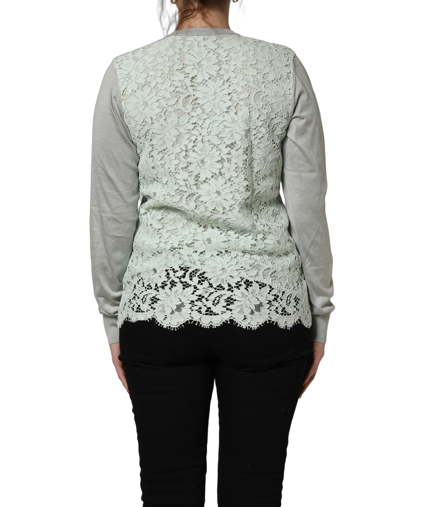Dolce & Gabbana Green ButtonDown LongSleeve Cardigan Sweater Dolce & Gabbana