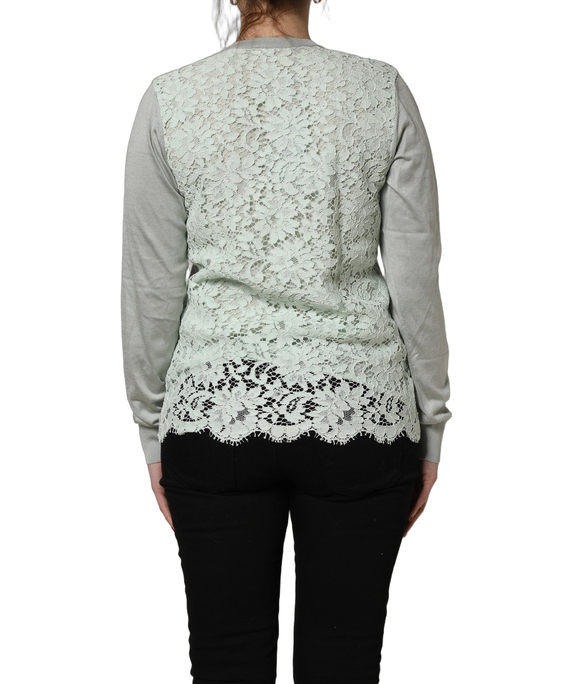 Dolce & Gabbana Green ButtonDown LongSleeve Cardigan Sweater Dolce & Gabbana