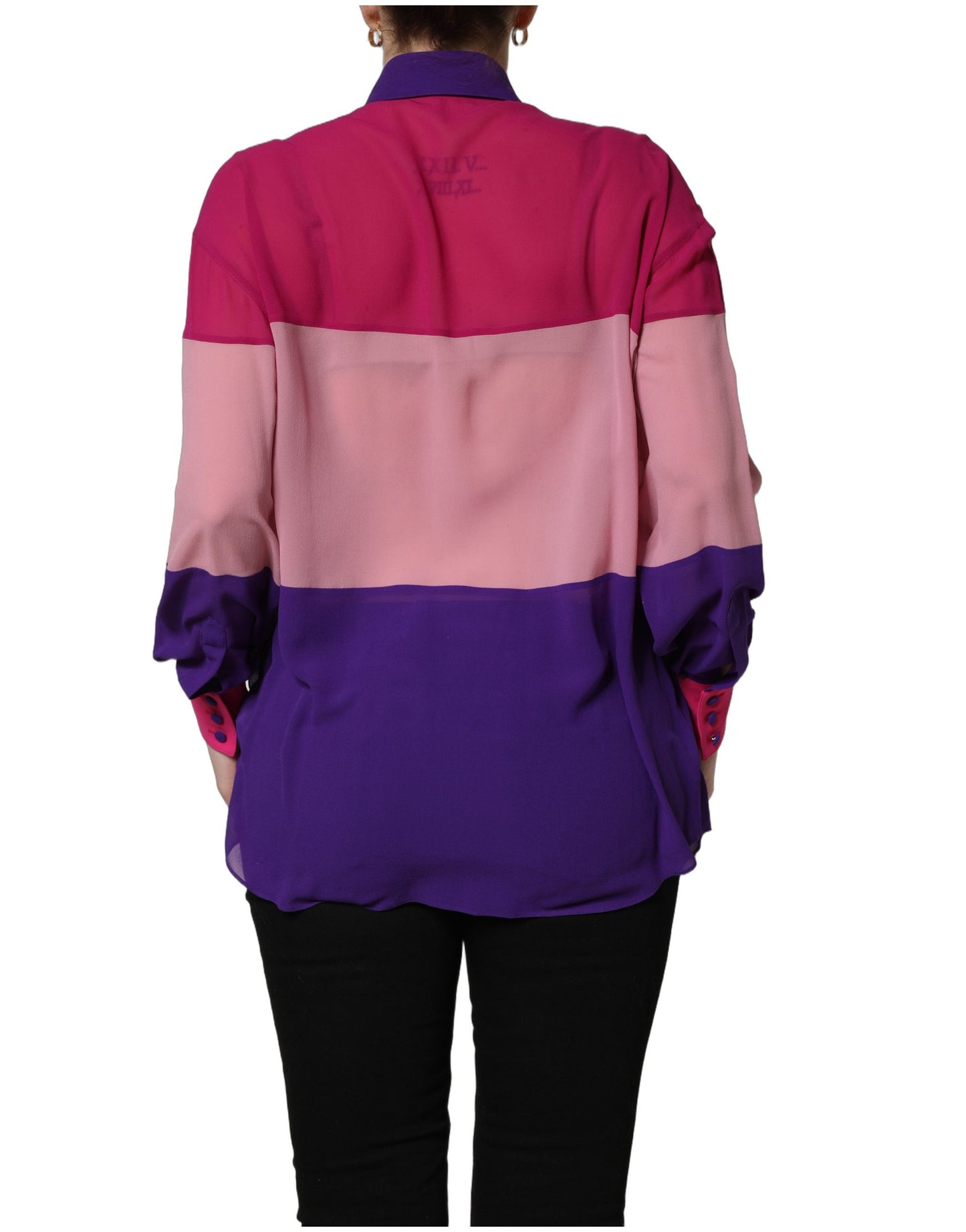 Dolce & Gabbana Multicolor Silk Patchwork Shirt Blouse Top Dolce & Gabbana