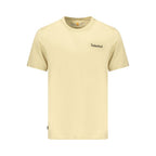 Timberland Beige Cotton Men's T-Shirt - Eljoys Fashion 