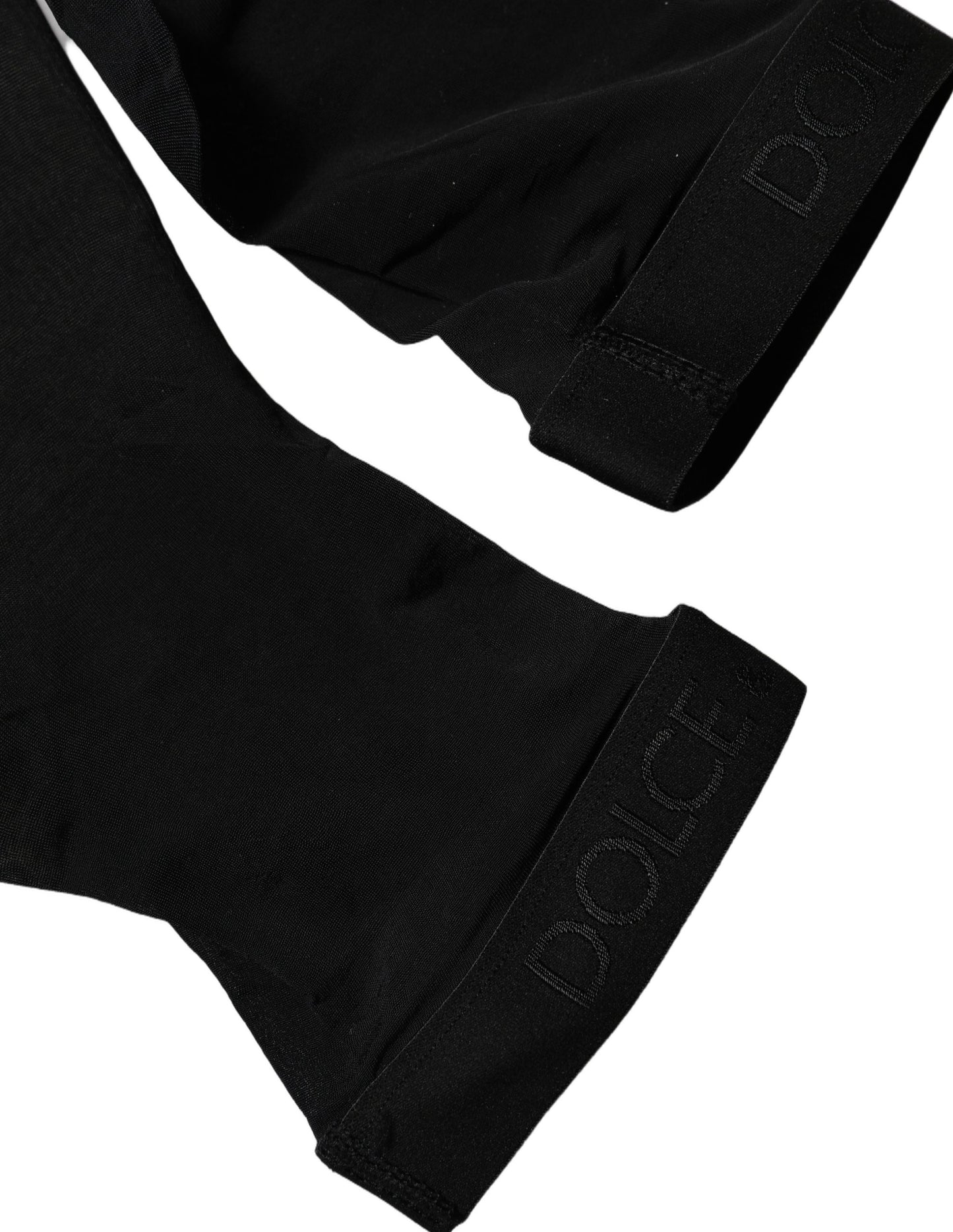 Dolce & Gabbana Black Sheer Nylon Thigh High Stockings Socks Dolce & Gabbana