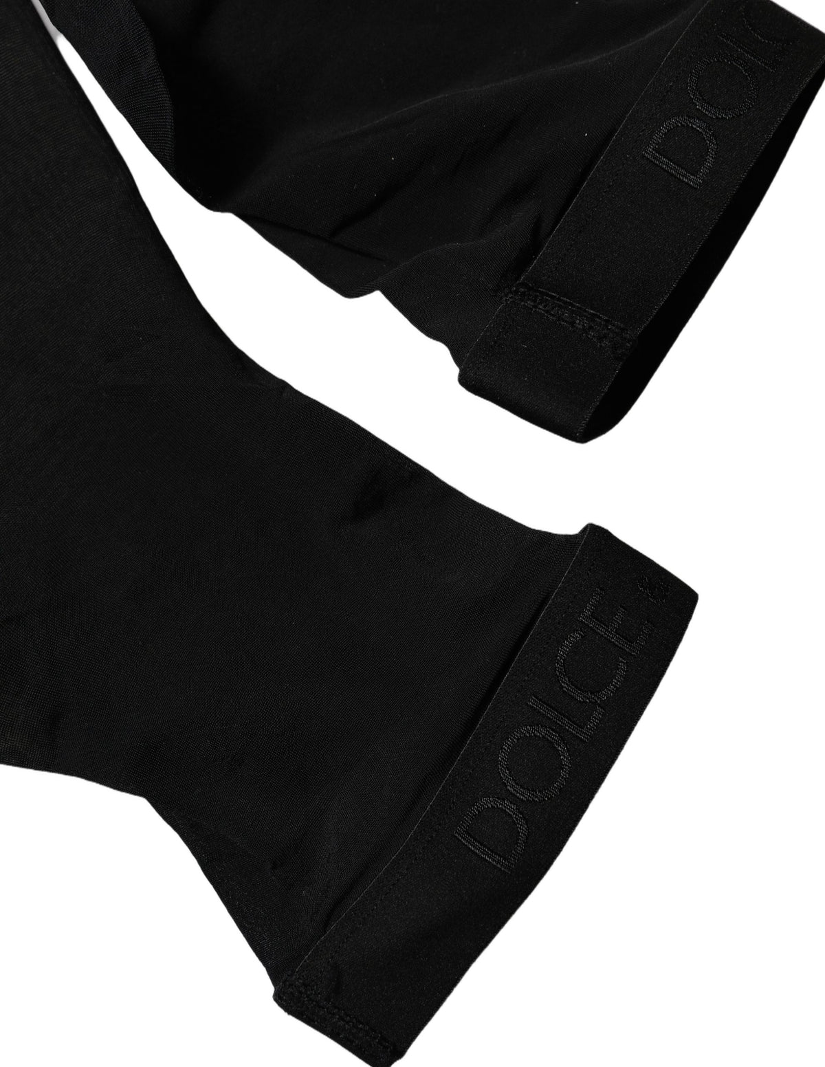 Dolce & Gabbana Black Sheer Nylon Thigh High Stockings Socks