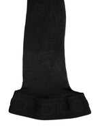 Dolce & Gabbana Black Sheer Nylon Thigh High Stockings Socks