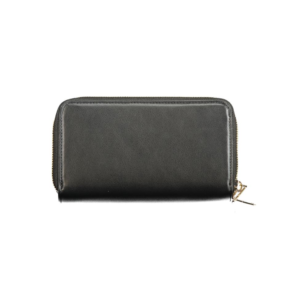 Mario Valentino Black Polyurethane Women's Wallet Mario Valentino