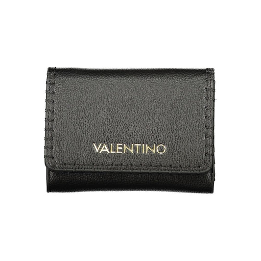 Mario Valentino Black Leather Women's Wallet Mario Valentino
