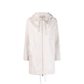 Herno White Polyester Coat Herno
