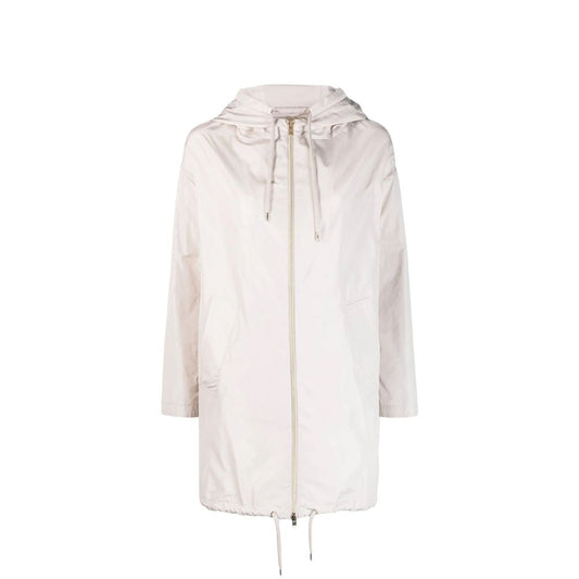 Herno White Polyester Coat Herno