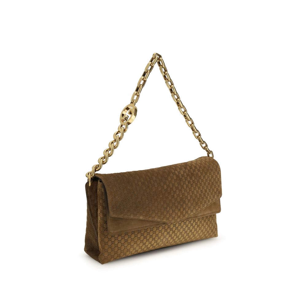 Gucci Beige Calf Leather Bos Taurus Handbag Gucci