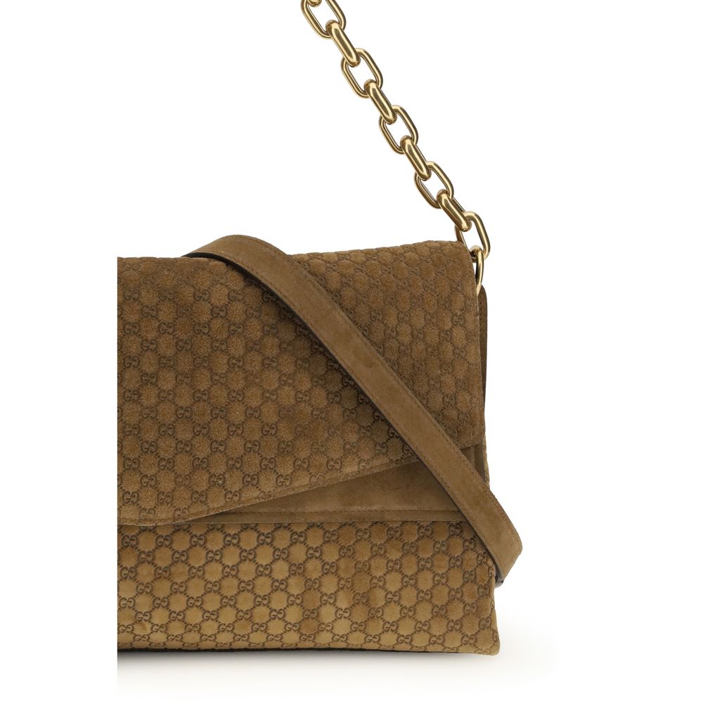 Gucci Beige Calf Leather Bos Taurus Handbag Gucci