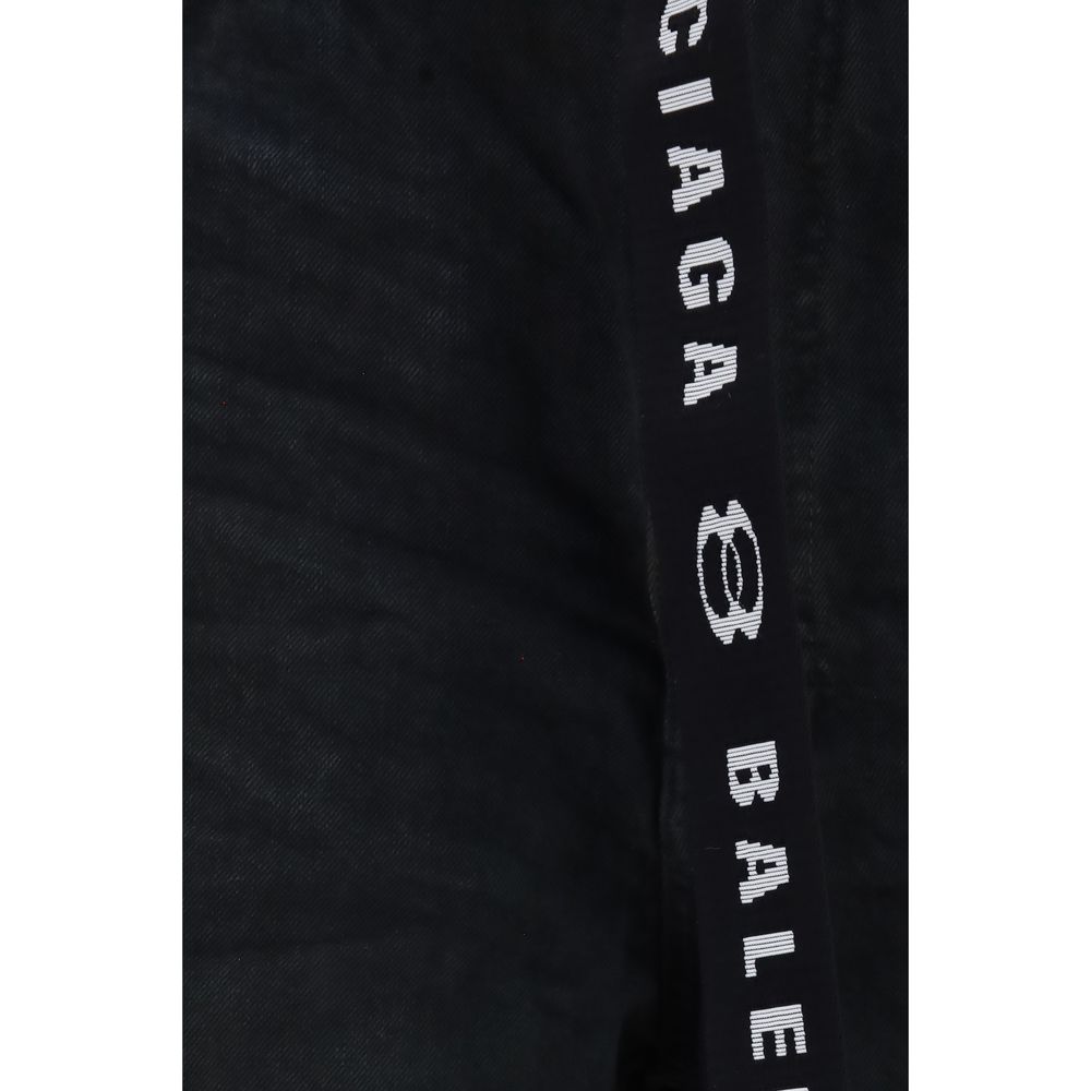 Balenciaga Black Cotton Bermuda Shorts Balenciaga