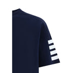 Thom Browne Blue Cotton T-Shirt Thom Browne