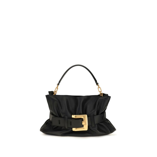 Balmain Black Calf Leather Bos Taurus Shoulder Bag Balmain