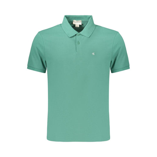 Calvin Klein Verde Cotton Mens Polo Calvin Klein