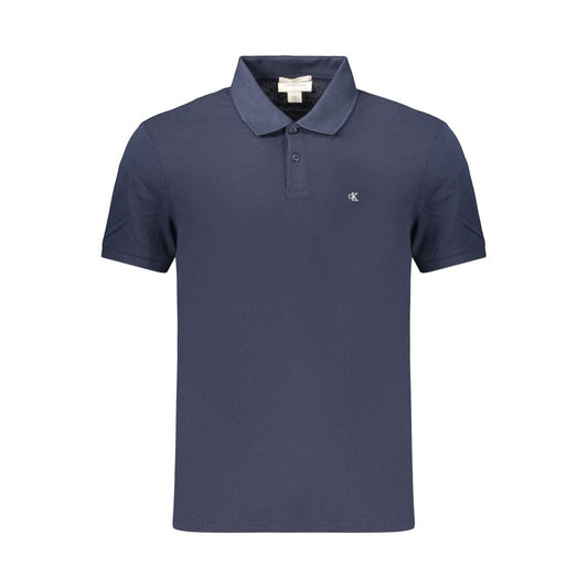 Calvin Klein Blue Cotton Men's Polo Shirt Calvin Klein