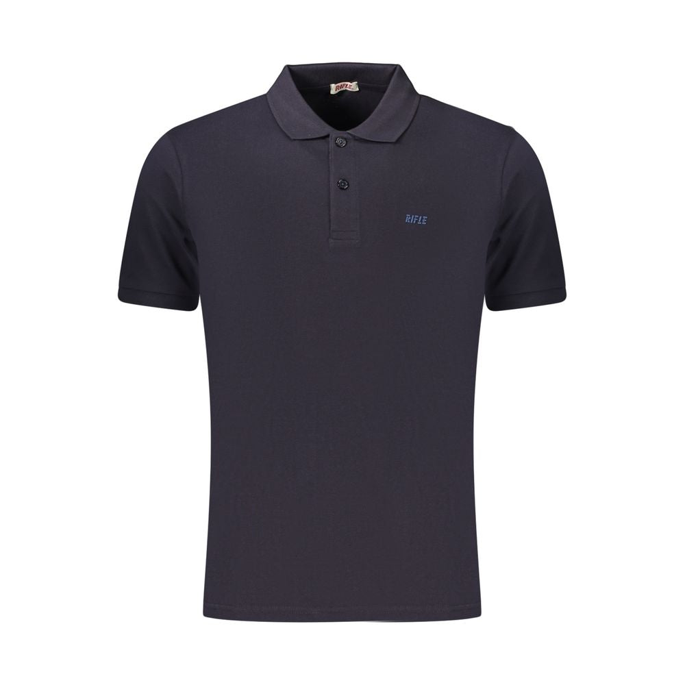 Rifle Blue Cotton Men's Polo Shirt Rifle