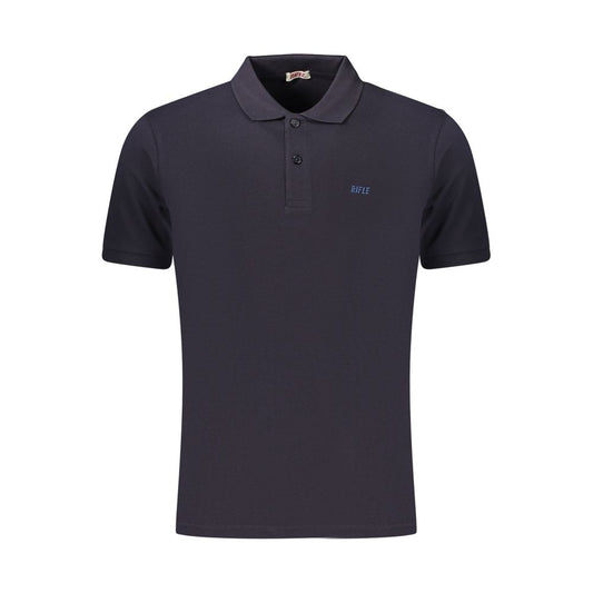 Rifle Blue Cotton Men's Polo Shirt Rifle
