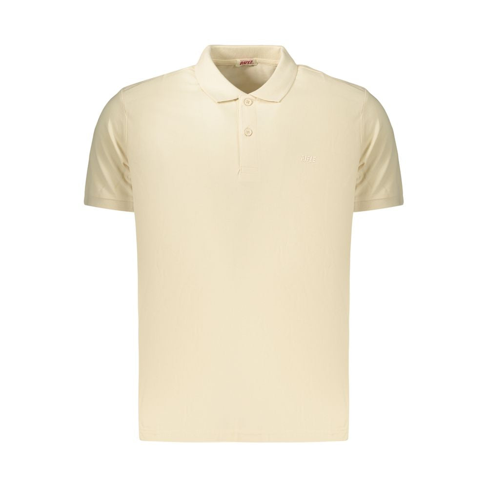 Rifle Beige Cotton Men's Polo Rifle