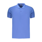 Rifle Blue Cotton Men's Polo Shirt Rifle