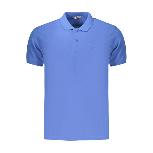 Rifle Blue Cotton Men's Polo Shirt Rifle