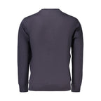 Blue cotton men's sweatshirt from Rifle with a relaxed fit and crew neckline, featuring subtle branding detail.