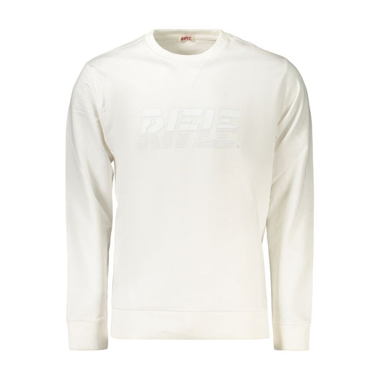 Rifle White Cotton Men Sweatshirt Rifle