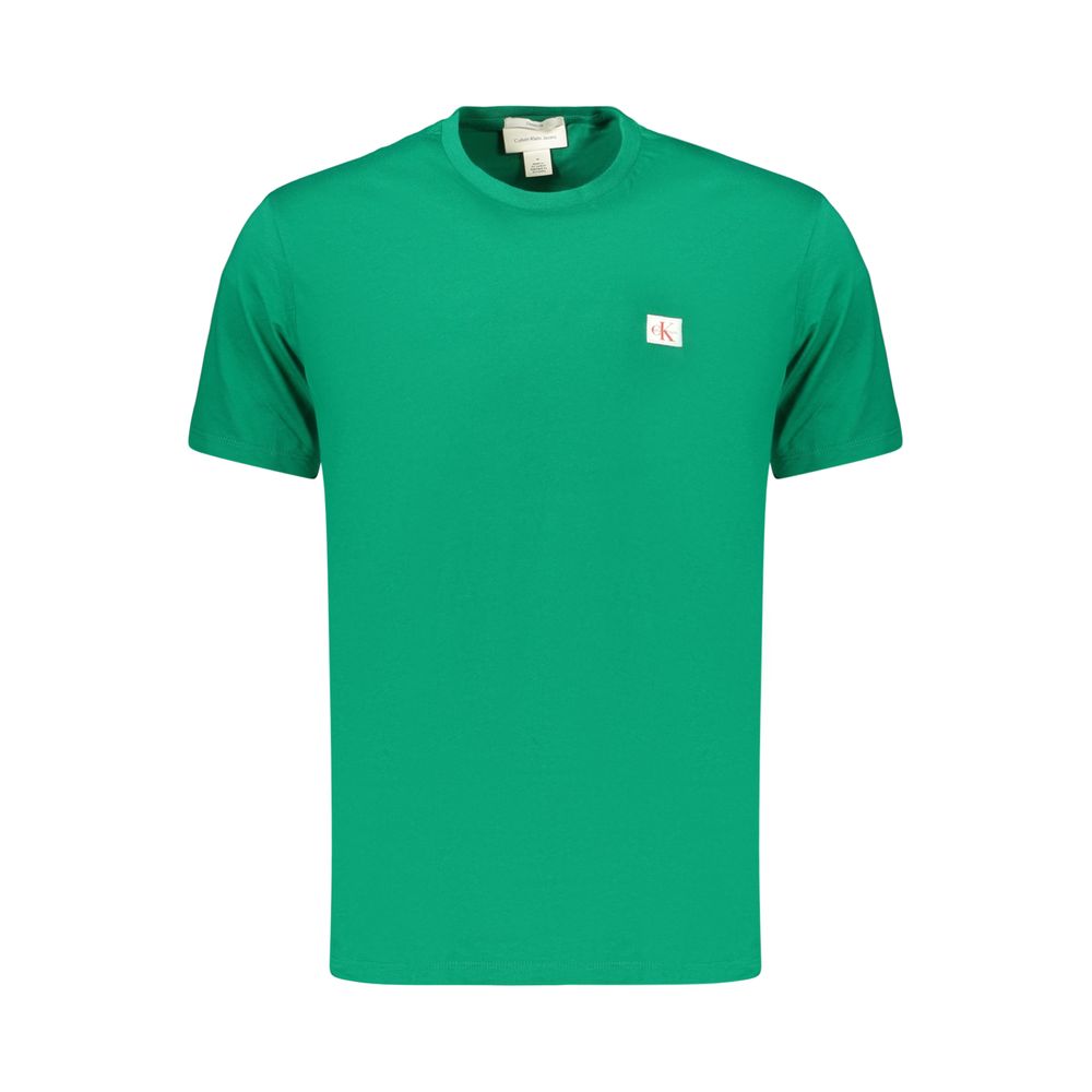 Calvin Klein Green Cotton Men's T-Shirt Calvin Klein