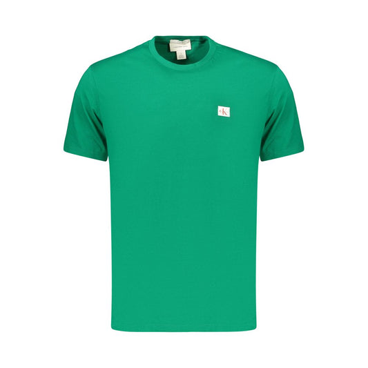 Calvin Klein Green Cotton Men's T-Shirt Calvin Klein