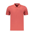 Rifle Rosso Cotton Men's Polo shirt in red with a classic collar and short sleeves, displayed on a neutral background.