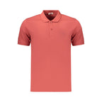 Rifle Rosso Cotton Men's Polo shirt in red with a classic collar and short sleeves, displayed on a neutral background.