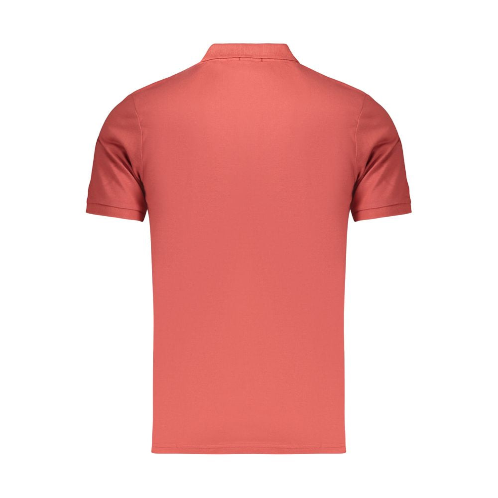 Rifle Rosso Cotton Men's Polo shirt in navy with a classic collar and short sleeves, featuring the Rifle logo on the chest.