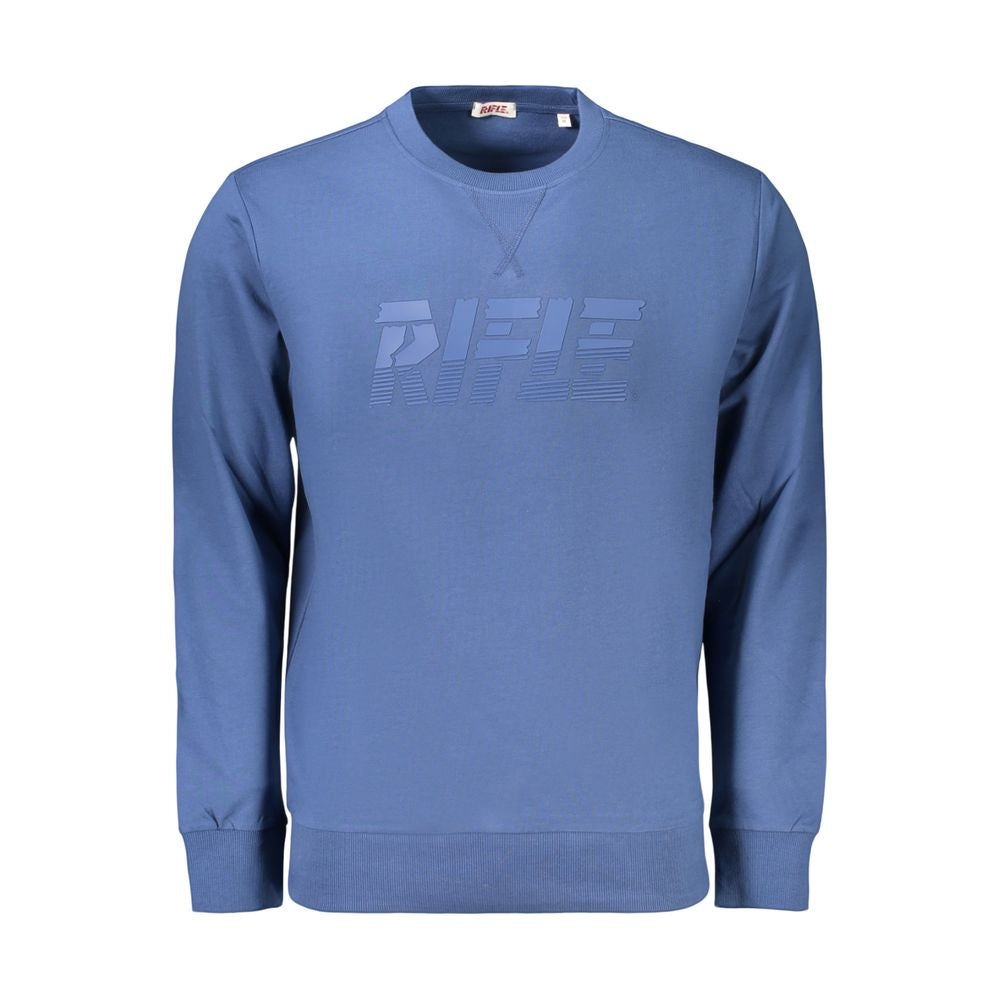 Blue Cotton Rifle men's sweatshirt featuring a comfortable fit and casual style, with a round neckline and long sleeves.