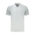 Blue Rifle Azzurro cotton men's polo shirt with a classic collar and short sleeves, displayed flat.