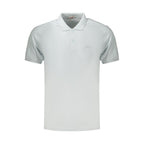 Blue Rifle Azzurro cotton men's polo shirt with a classic collar and short sleeves, displayed flat.
