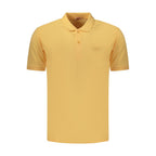 Orange cotton men's polo shirt by Rifle featuring a classic collar and short sleeves, displayed on a plain background.