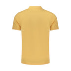 Orange cotton men's polo shirt by Rifle with a classic collar and short sleeves, displayed flat on a white background.