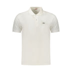 Rifle Bianco Cotton men's polo shirt in white, featuring a classic collar and short sleeves, displayed on a neutral background.