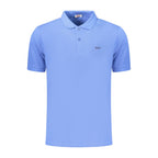 Rifle Blue Cotton Men's Polo Shirt