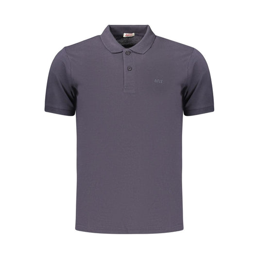 Rifle Blue Cotton Men's Polo Rifle