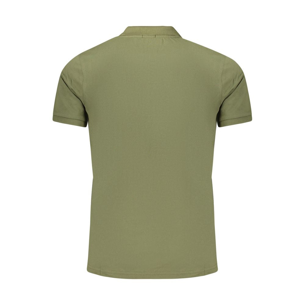 Men's Rifle Verde Cotton Polo Shirt with classic collar and short sleeves, in vibrant green color.
