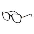 Tommy Hilfiger black acetate glasses frames with clear lenses, stylish eyewear for a sophisticated look.